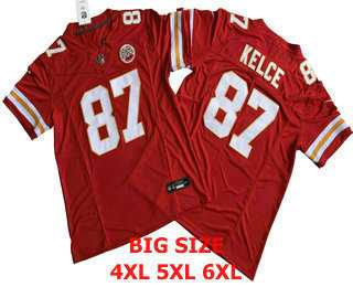 Men%27s Kansas City Chiefs #87 Travis Kelce Red FUSE Limited Vapor Stitched Jersey->los angeles rams->NFL Jersey